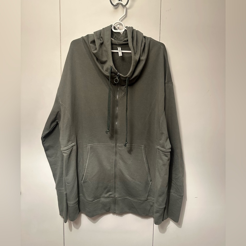 Fabletics Leah Oversized Zip Up Hoodie